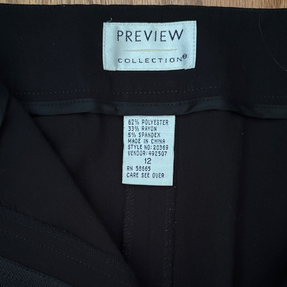 Preview Collection Classic Black Long Pencil Skirt - Picture 5 of 7